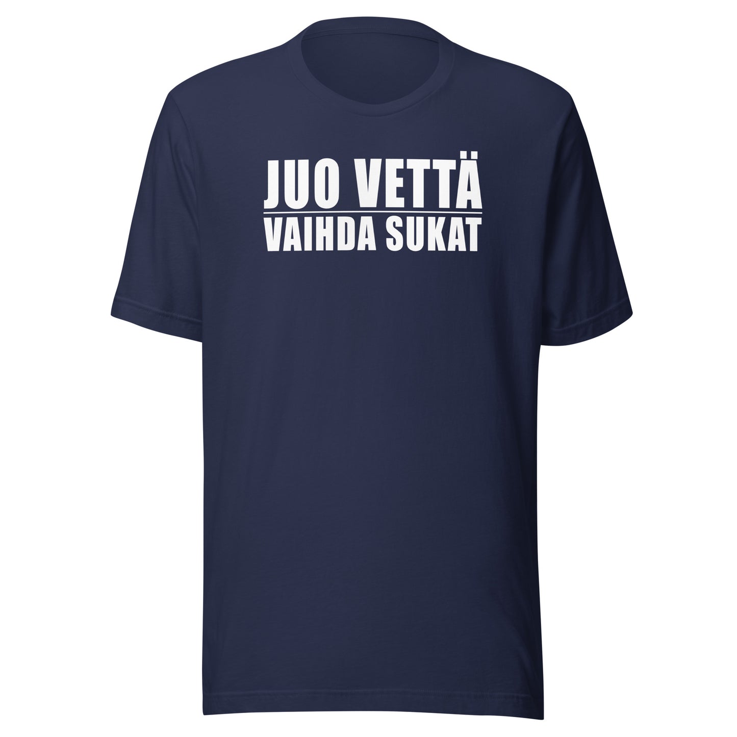 JUO VETTÄ | VAIHDA SUKAT - Unisex lyhythihainen T-paita, navy